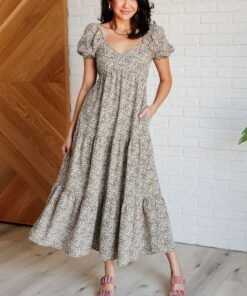 A Moment of Love Balloon Sleeve Dress Ave Shops