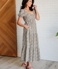 A Moment of Love Balloon Sleeve Dress Ave Shops