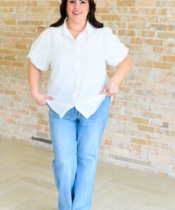 A Sixth Sense Balloon Sleeve Blouse - Fashion Are Us
